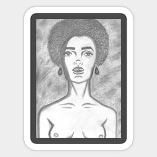 Natural nude original Sticker